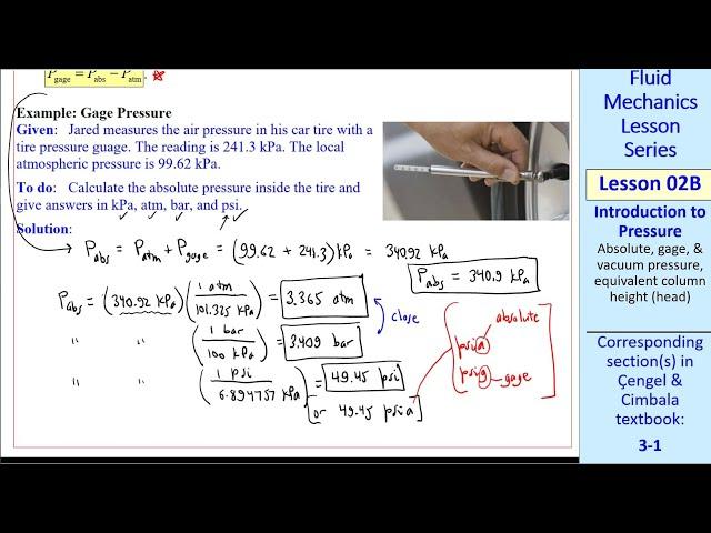 Fluid Mechanics Lesson 02B: Introduction to Pressure