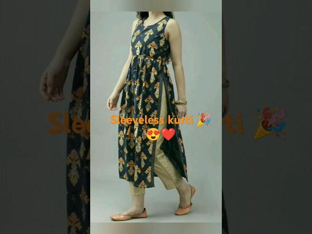 Sleeveless kurti  | cut sleeve kurti | summer special dress | #trending | #kurtidesign #short