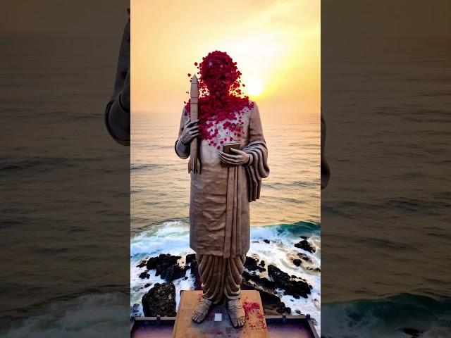 Dr. APJ Abdul Kalam Statue Tribute ️ #apjabdulkalamquotes #ai #statue #beach #trending #kalam #love