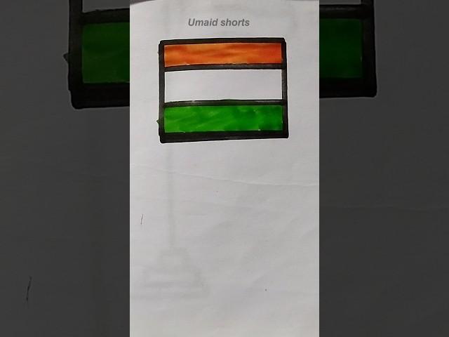 national anthem flag sketch art #youtubeshorts #shorts #india #flag