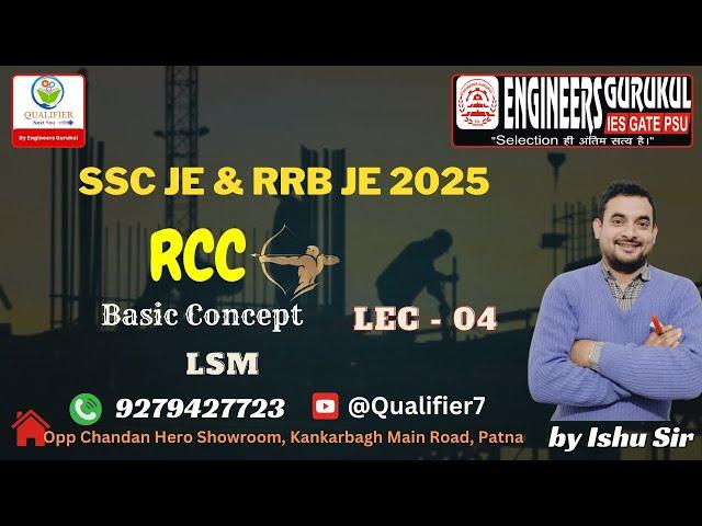 INTRODUCTION  OF LIMIT STATE- RCC ( Lec - 4 ) I RRB JE  I SSC JE I BPSC I STATE  AE/ JE  I QUALIFIER