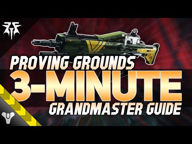 PROVING GROUNDS FARM // 3-Minute Grandmaster & Shadow Price #guide #destiny2