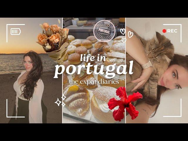 life in portugal: the expat diaries | spring cleaning, glow up, pastries, skincare/clothing haul 