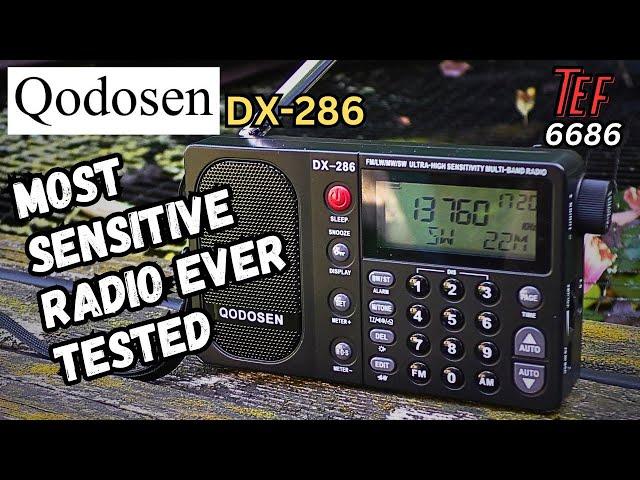 QODOSEN DX-286 Ultra High Sensitivity FM/AM/ LW/SW Radio (TEF 6686 chip)