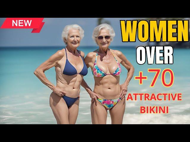 Natural Older Women OVER 70+  Fashion Tips bikinis Review OVER 80+