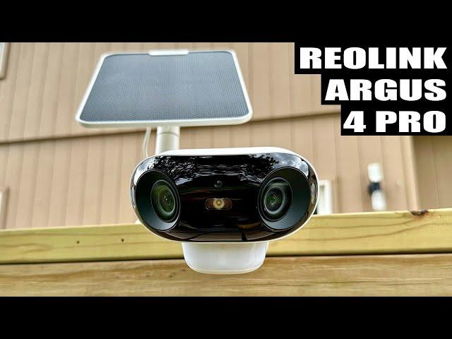 REOLINK Argus 4 Pro Review - 4 K Low Light 180 Degree Wireless Security Camera