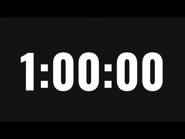 Boost productivity with this 1-hour countdown timer - 60 minutes stop watch