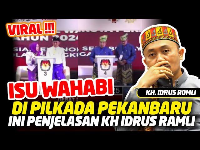 Viral !!! Isu Wahabi Intoleran di Pilkada Pekanbaru? Ini Penjelasan KH Idrus Ramli