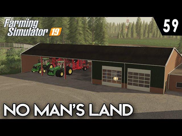 Building A Workshop, Finishing Fall Tillage - No Man's Land #59 - Farming Simulator 19 Timelapse