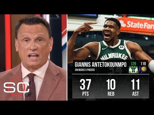 "Giannis Antetokounmpo is a MONSTER" - ESPN reacts to surging Bucks beat slumping Pacers 129-117