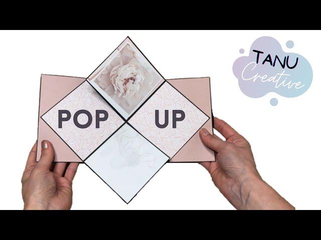 Pop-Up Card with 4 Square Photos | Tutorial