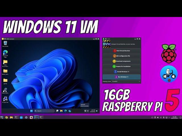 Botspot Virtual Machine. Windows 11 Raspberry Pi 5 16GB, CM5 and Pi500