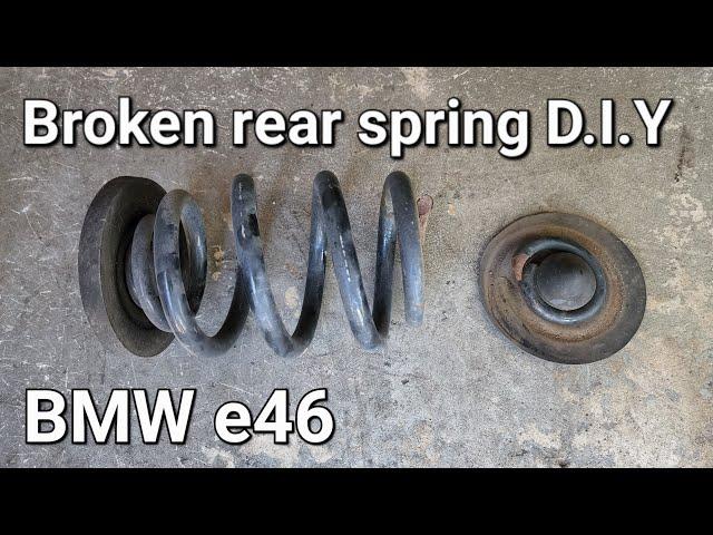 BMW e46 rear spring replacement