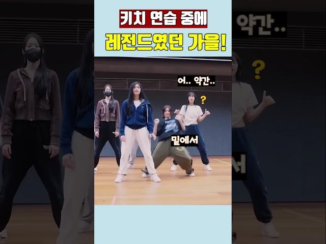 키치 연습 중에 레전드였던 가을! #아이브 #ive #kpop