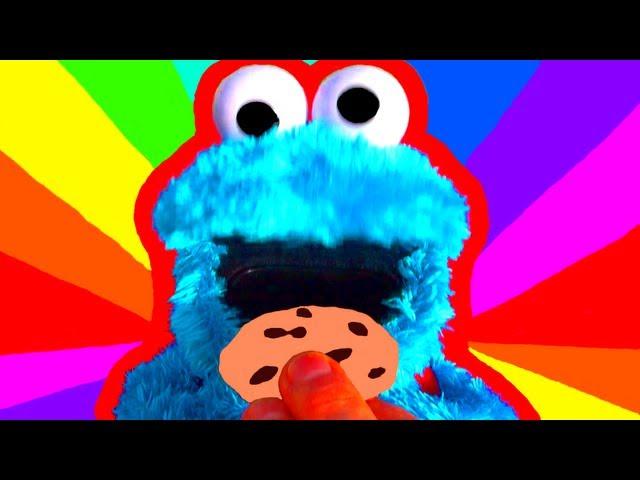 Cookie Monster Count N Crunch Toy Review - Cookie Monster Eats Cookies with Ernie Sesame Street Toys