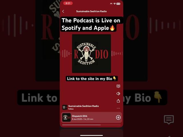 Sustainable Sedition Radio, our new podcast is now LIVE on Spotify and Apple Podcasts #homesteading