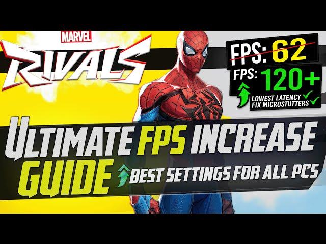  MARVEL RIVALS: Dramatically increase performance / FPS with any setup! *Best Settings* ️