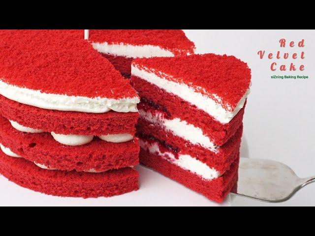 Christmas with red velvet cake (ft. No icing cake)｜siZning