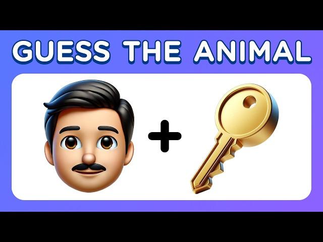 Guess the Animal by Emoji | Find the ODD One Out  50 Levels Quiz