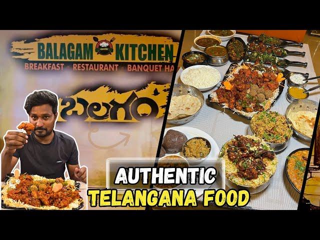  Authentic Telangana Ragi Sangati Natu Kodi Pulusu  | Balagam Kitchen #foodie #Telangana