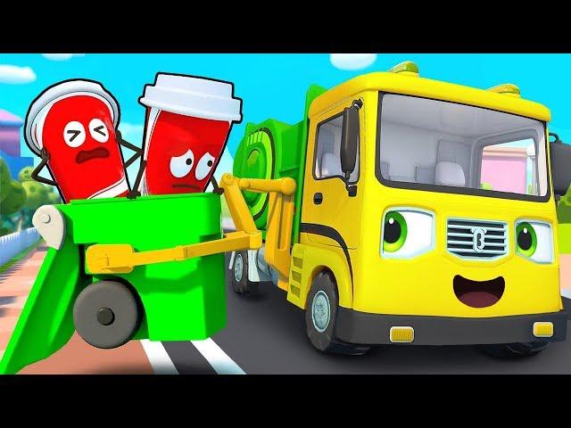 Xe chở rác chăm chỉ | Bài hát xe chở rác | Nhạc thiếu nhi vui nhộn | BabyBus