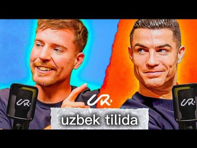 Ronaldo mr beast uzbek tilida