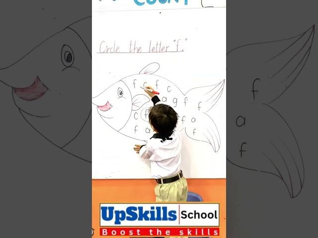 Circle the letter f. #teachingcommunity #UpSkills #School #schoolactivities