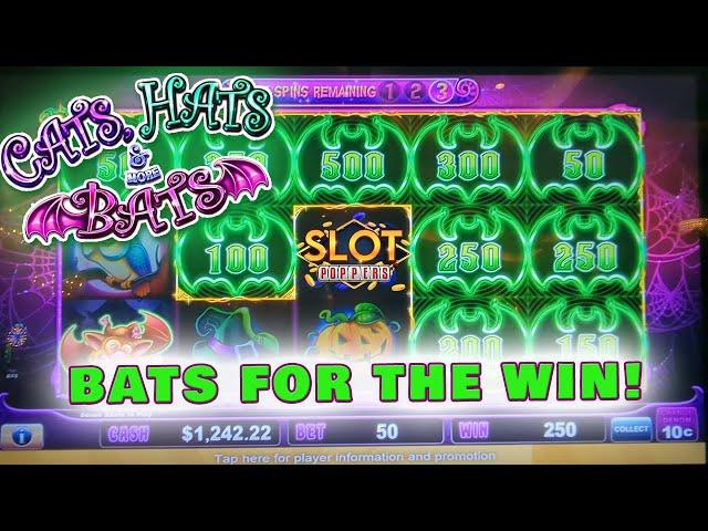 Cats, Hats & More Bats SLOT BONUS HITS!