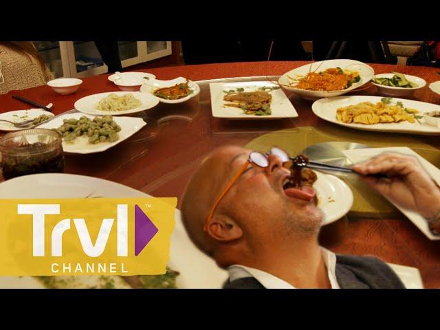 Feasting in Shanghai's Best SECRET Restaurant | Bizarre Foods with Andrew Zimmern | Travel Channel