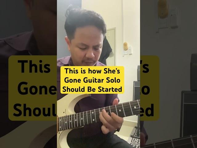 This is How It Should Started - She's Gone Guitar Solo mini version #guitar #shesgone