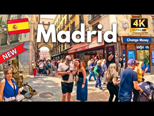 Madrid 4K Walking Tour (Spain) - (▶️ 200 min) Story with subtitles from a native October 2024