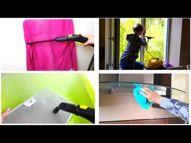 CLEANING with the steam cleaner. The whole house and the kitchen. Karcher SC 2. (eng subs)