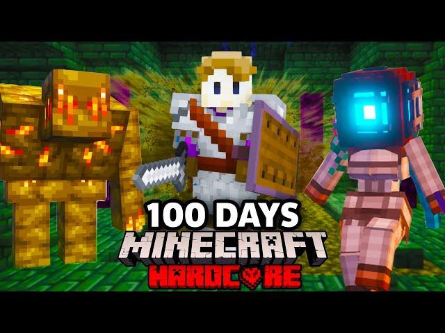 I Survived 100 Days as a WARRIOR in Minecraft Hardcore!