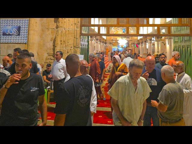 JERUSALEM FRIDAY 20TH SEP FAJAR PRAYER INSIDE AQSA MOSQUE