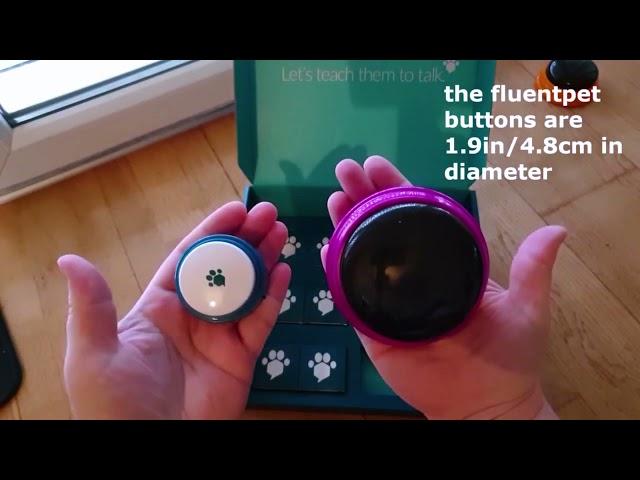 fluent pet | fluent pet button unboxing with comparison | how to use fluent pet