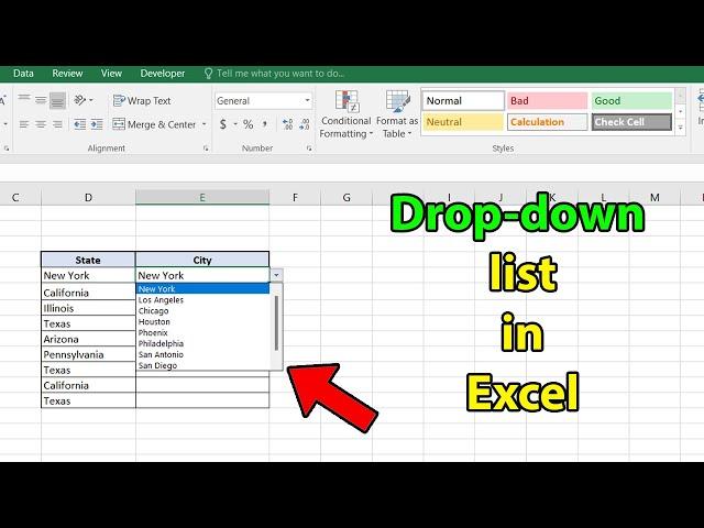 How to create drop down list in excel with multiple selections