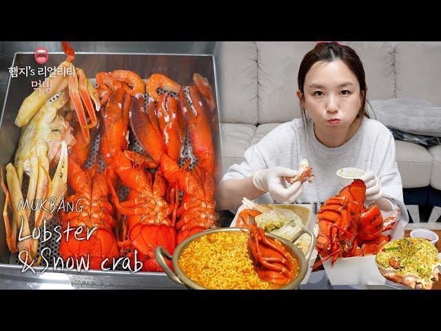 리얼먹방▶ 비싸지만 너무 맛있는 랍스터&대게  대게 맛있는 랍스터 라면ㅣLobster & CrabㅣREAL SOUNDㅣASMR MUKBANGㅣ