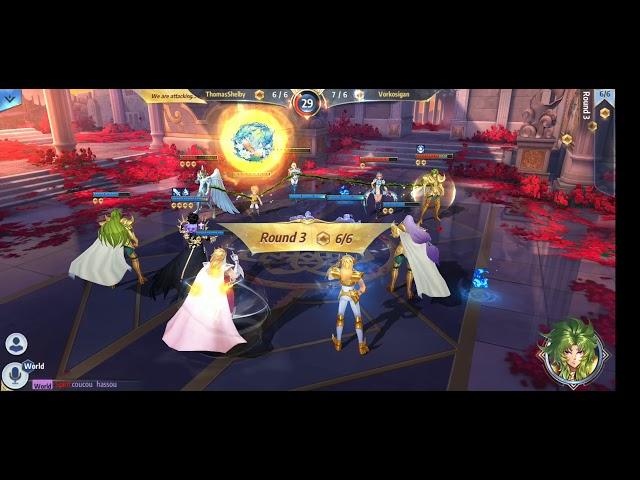 Gold hyoga Mu Misty combo