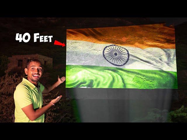 We Create Super Big Indian Flag On Mountain - 15 August Special