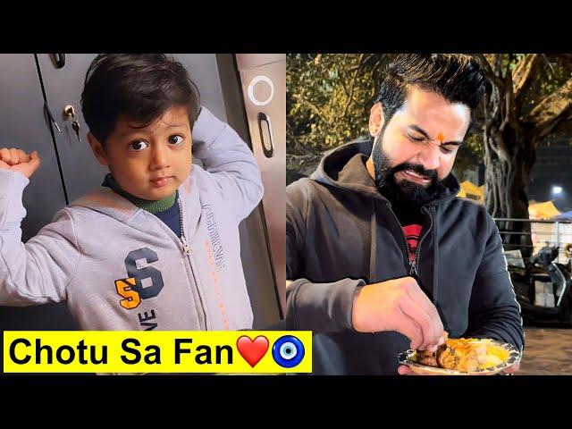 Meet My Sbse Chota FAN️|| Tasting Litti Chokha First Time