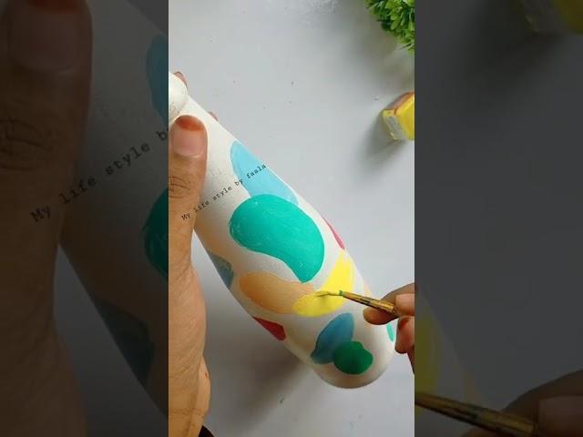 Easy &Beautiful bottle art/#shorts/#mylifestylebyfasla