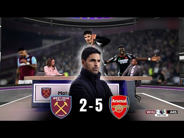 West Ham vs Arsenal 2-5 Post Match Analysis  Second in the league  Arteta & Saka on fire