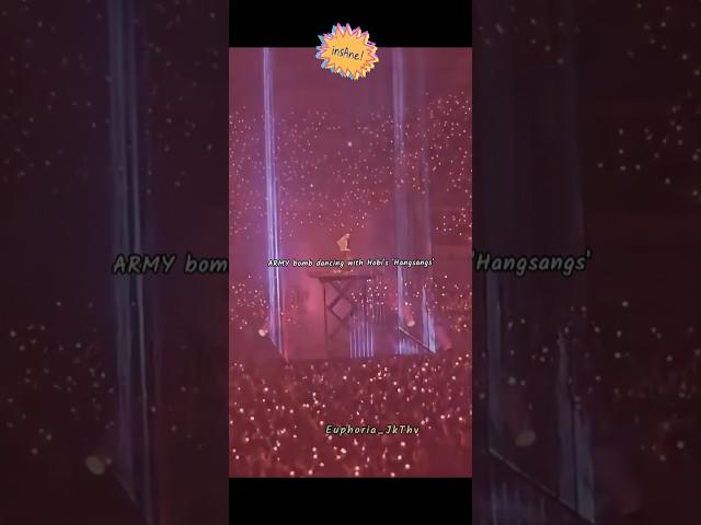 ARMY bomb dancing with Hobi's verse🫰️#bts #btsjhope #jhope_tour #btsarmy