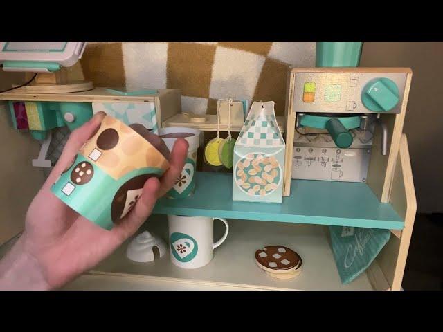 asmr | melissa & doug wooden cafe barista coffee shop 