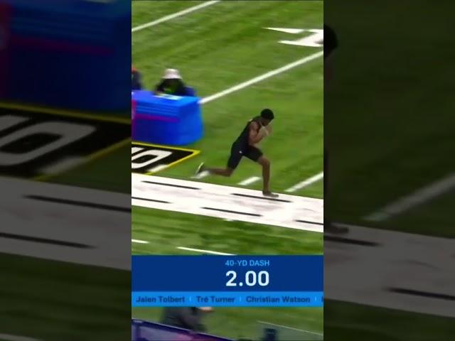 4.21 Fastest 40 yard dash EVER at NFL Combine : Tyquan Thornton #nflcombine