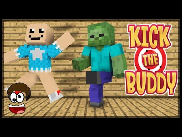 Monster School : KICK THE BUDDY CHALLENGE - Minecraft Animation