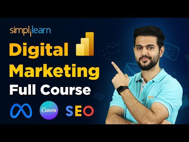 Digital Marketing Full Course 2024 | Digital Marketing Full Course For Beginners | Simplilearn