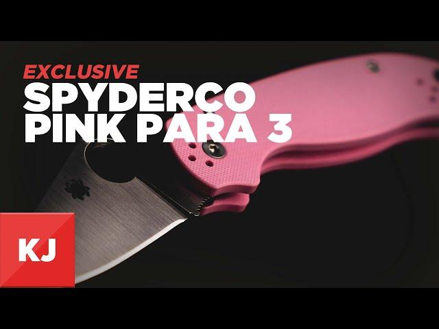 Spyderco Para 3 with Pink G10 Handles | KnifeJoy Exclusive