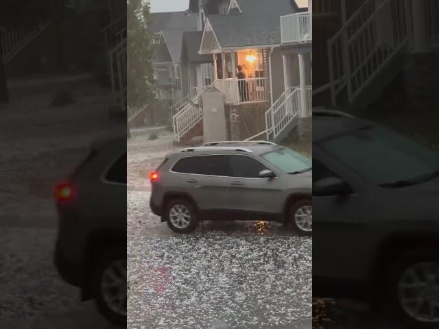 Calgary Hail Storm 2024 #calgary #canada #hailstorm #hail #severeweather