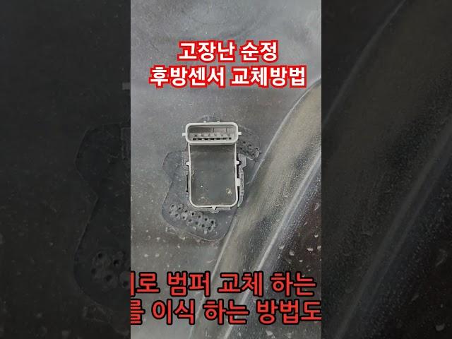 고장난 순정 후방센서 교체방법(올뉴모닝)
